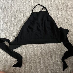 black halter top